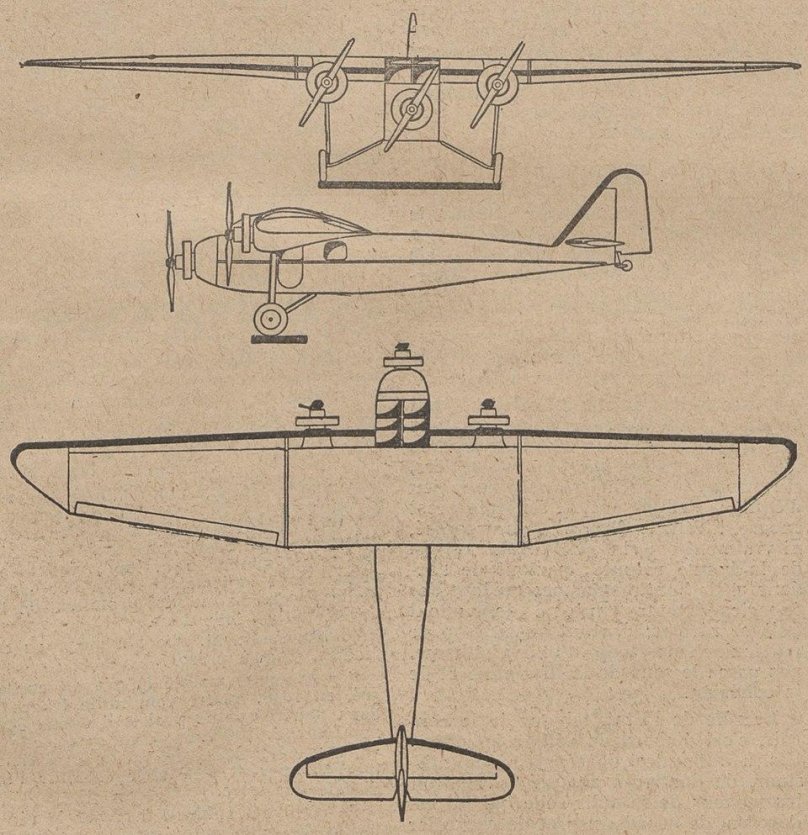 Чертеж Bloch MB.480