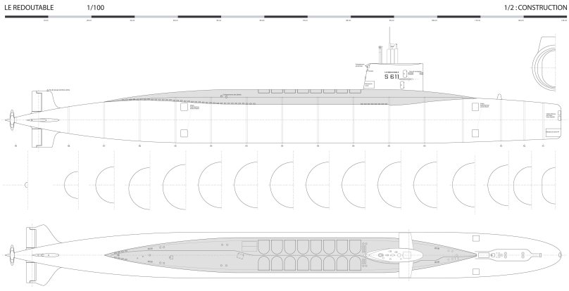 Подводная лодка Бибер чертежи