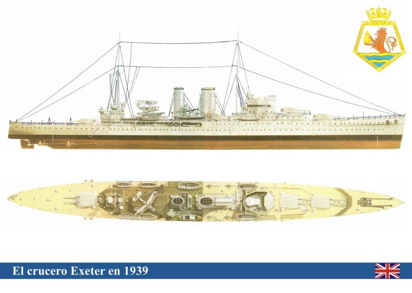 Exeter крейсер