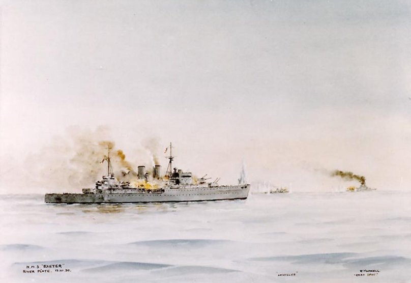 Эксетер крейсер после боя