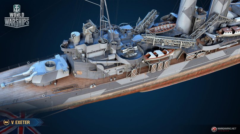 Крейсер Exeter World of Warships