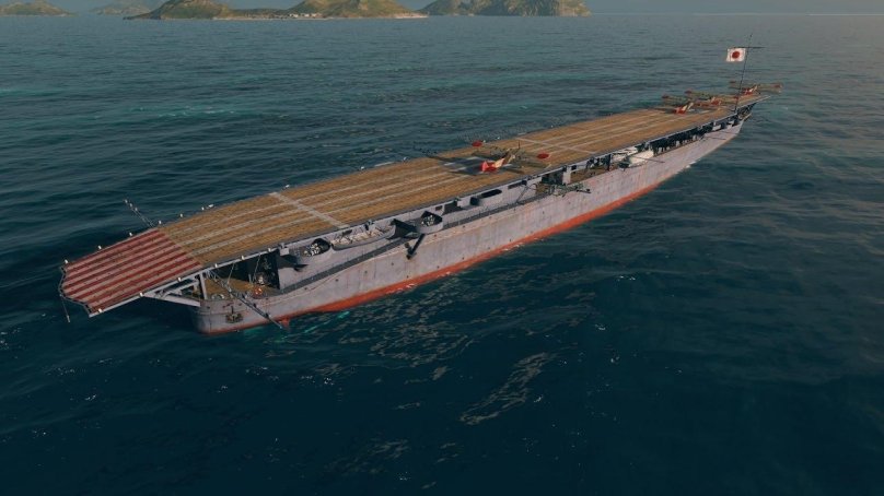 Японский авианосец Hosho