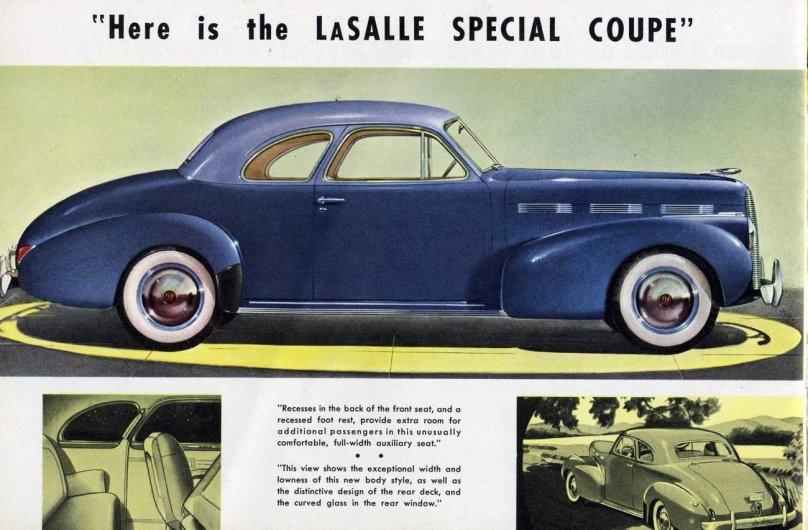 LASALLE автомобиль 1940
