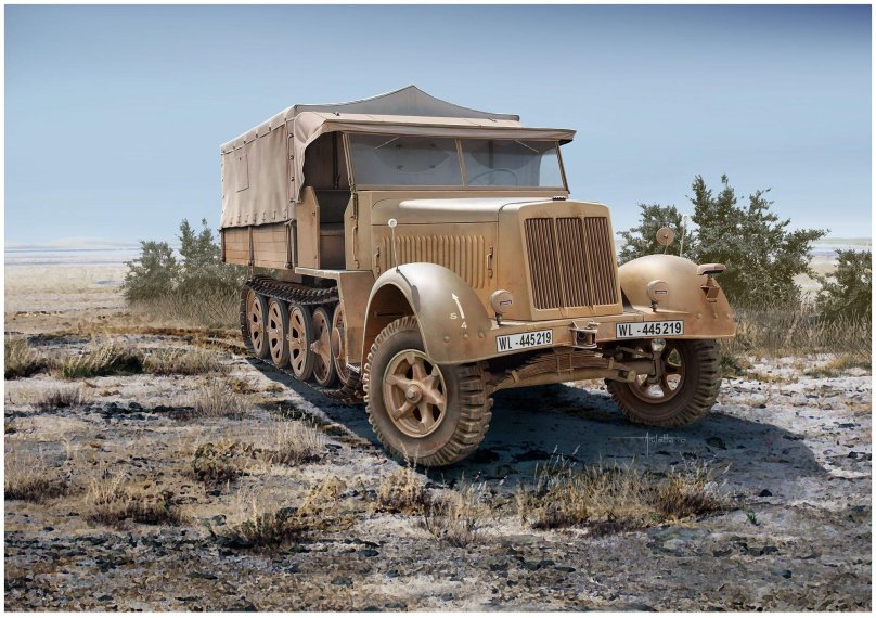 Полугусеничный тягач SD KFZ 7