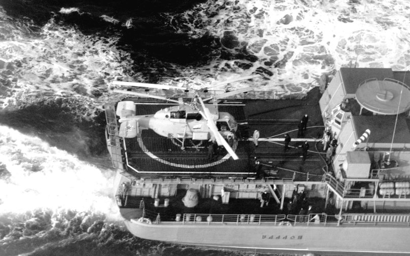 Вертолетная площадка БПК проекта 1155