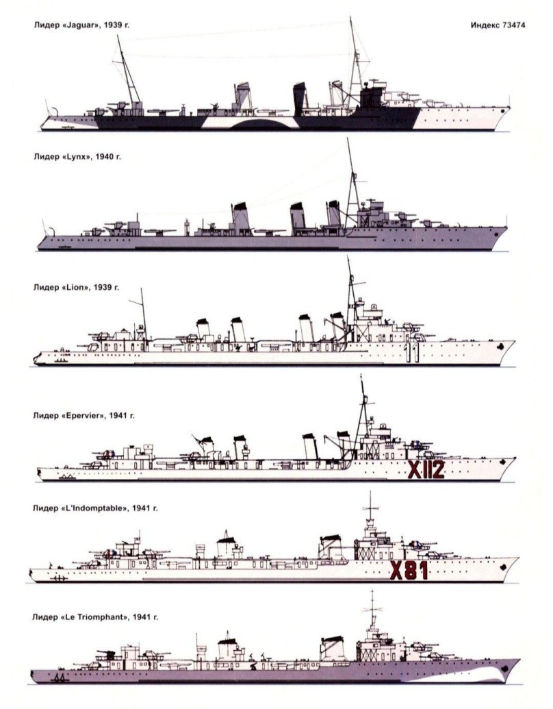 Морская коллекция корабли второй мировой войны ВМС Франции