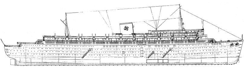 Корабль Вильгельм Густлофф чертежи