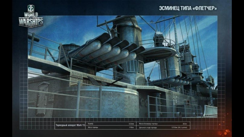Эсминец Флетчер World of Warships