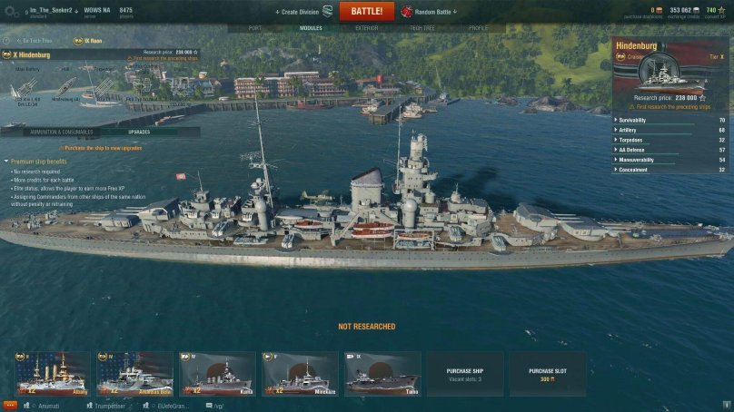Крейсер Hindenburg World of Warships