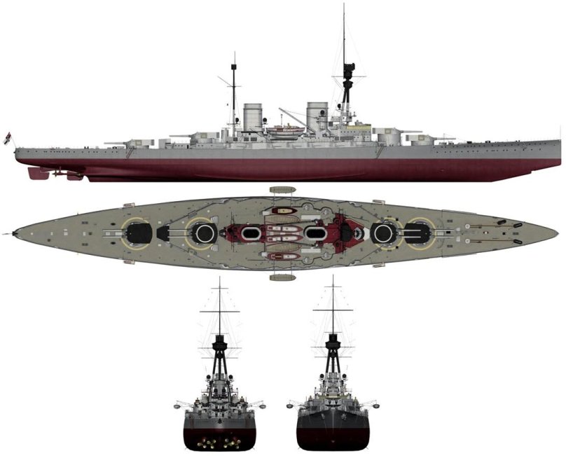 Крейсер и линкор 4700 600 2500
