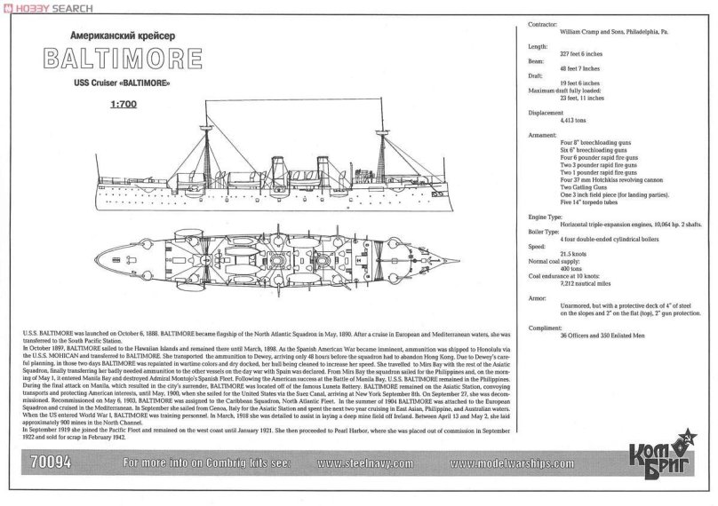 Бронепалубный крейсер Балтимор