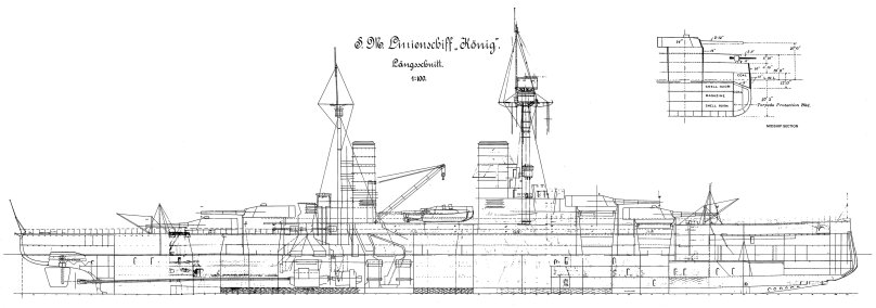 Линкор Кениг чертеж