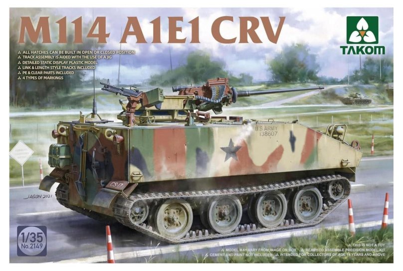 Сборная модель бронетранспортер m114 a1 e1 Takom