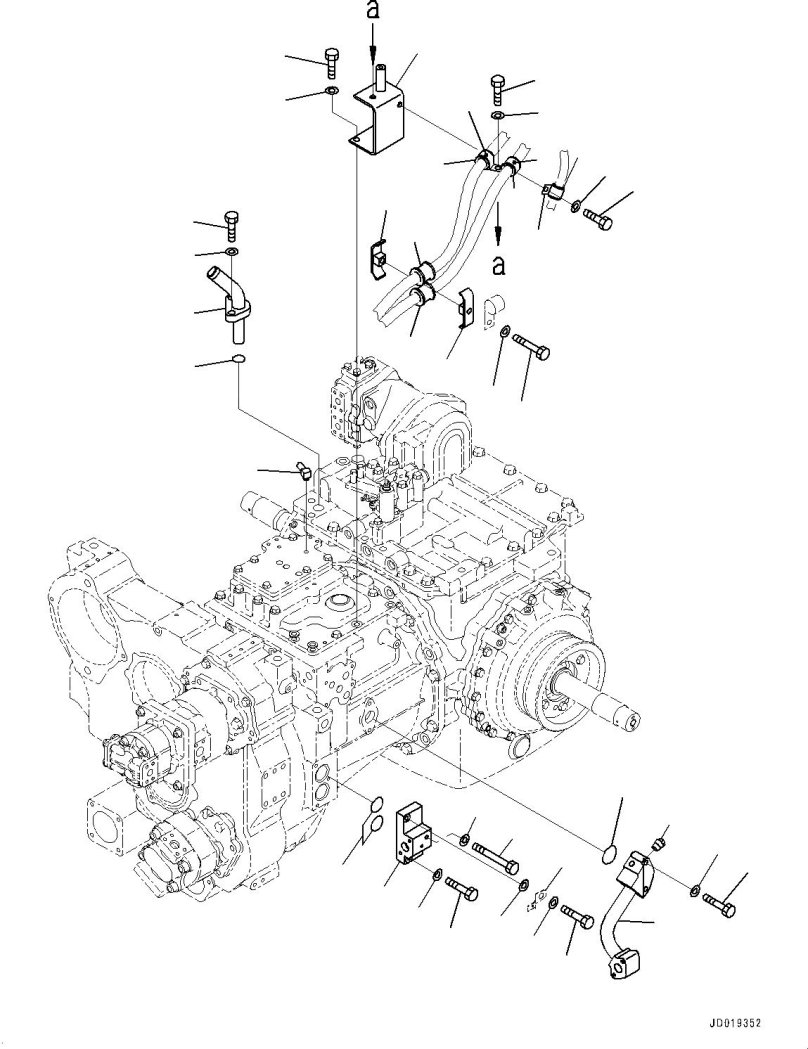 Схема КПП Komatsu d65p12