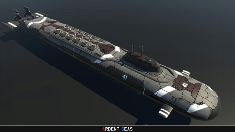 Подводные лодки сбоку футуристичные