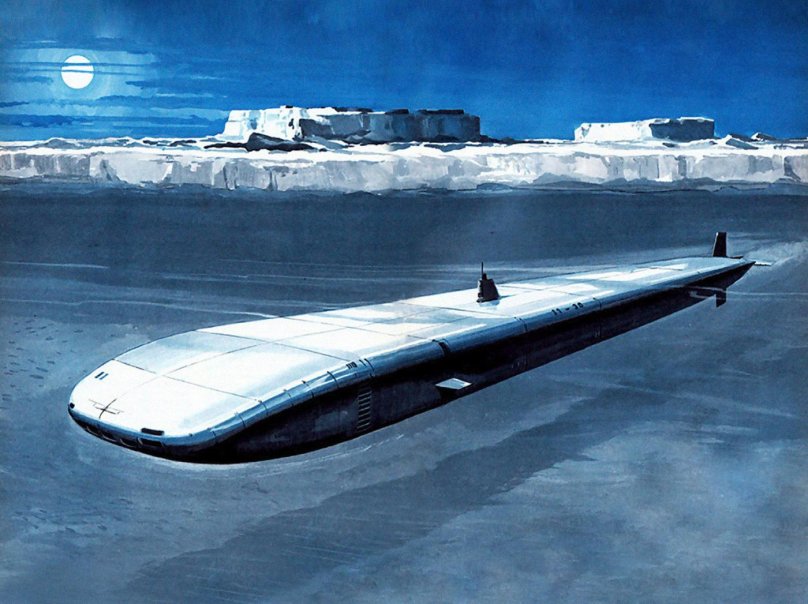 Подводная лодка ретрофутуризм