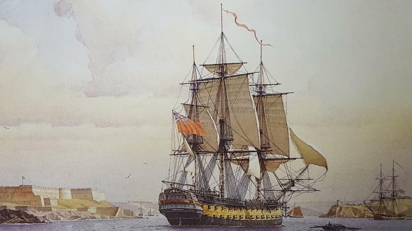 Британский линкор 17 века