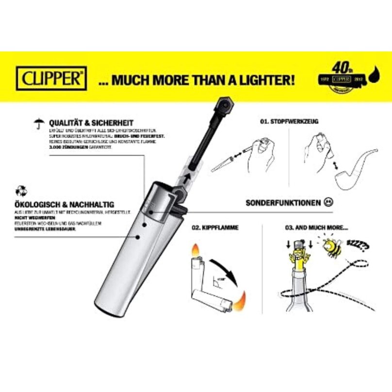 Зажигалка Клиппер регулировка газа