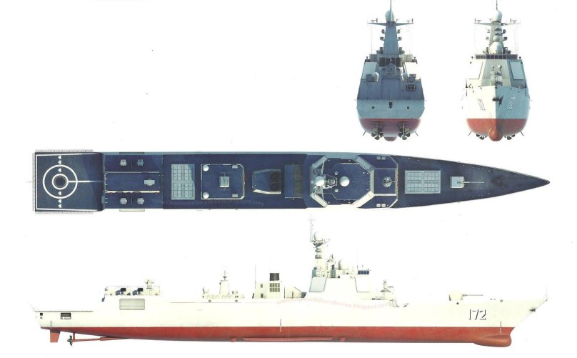 Эсминцы Type 052d.