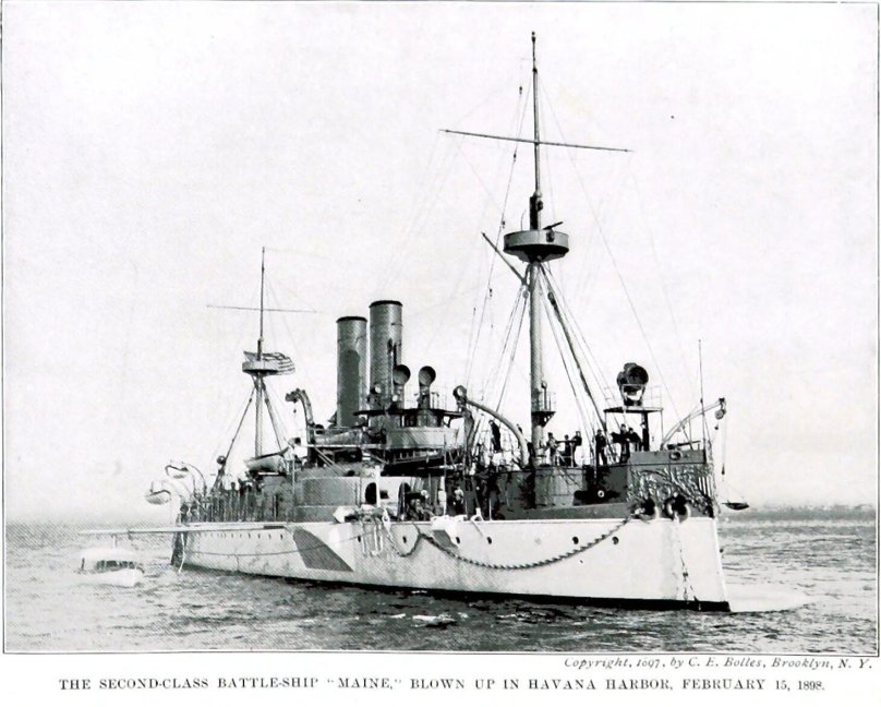Американский броненосец Мэн 1898