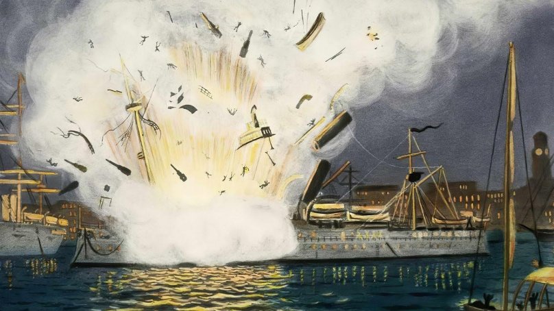 Крейсер Мэн взрыв