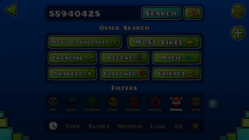 Халявные демоны в Geometry Dash айди