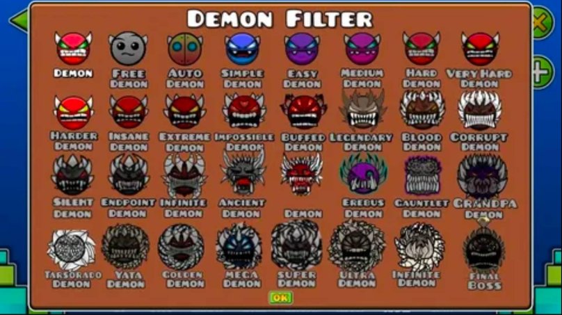 Geometry Dash сложности