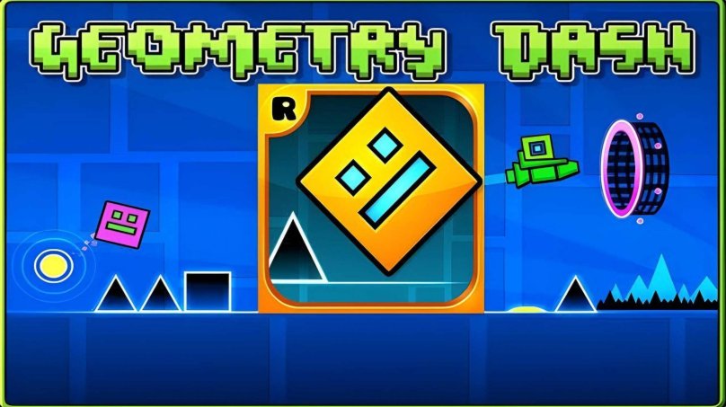 Куб из игры Geometry Dash