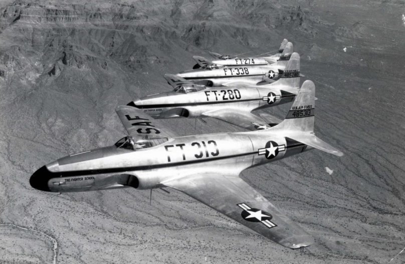 Lockheed f-80 c «shooting Star» в 1950 году