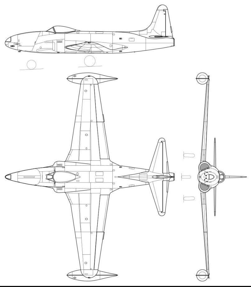 Чертежи p-80 shooting Star
