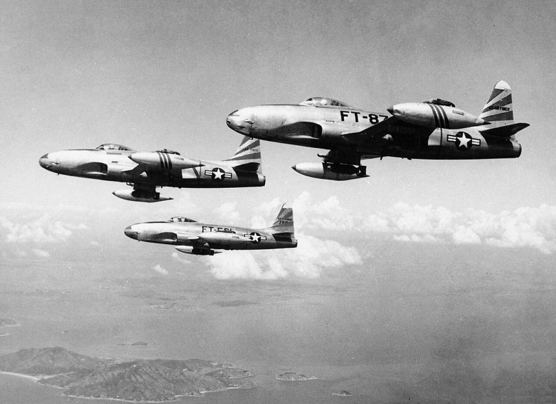 Lockheed f-80 c «shooting Star» в 1950 году