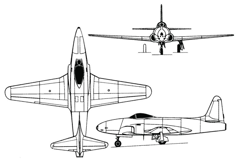 Чертежи p-80 shooting Star