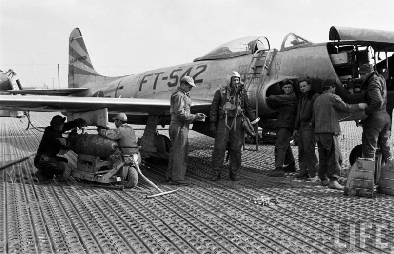 Lockheed f-80 c «shooting Star» в 1950 году