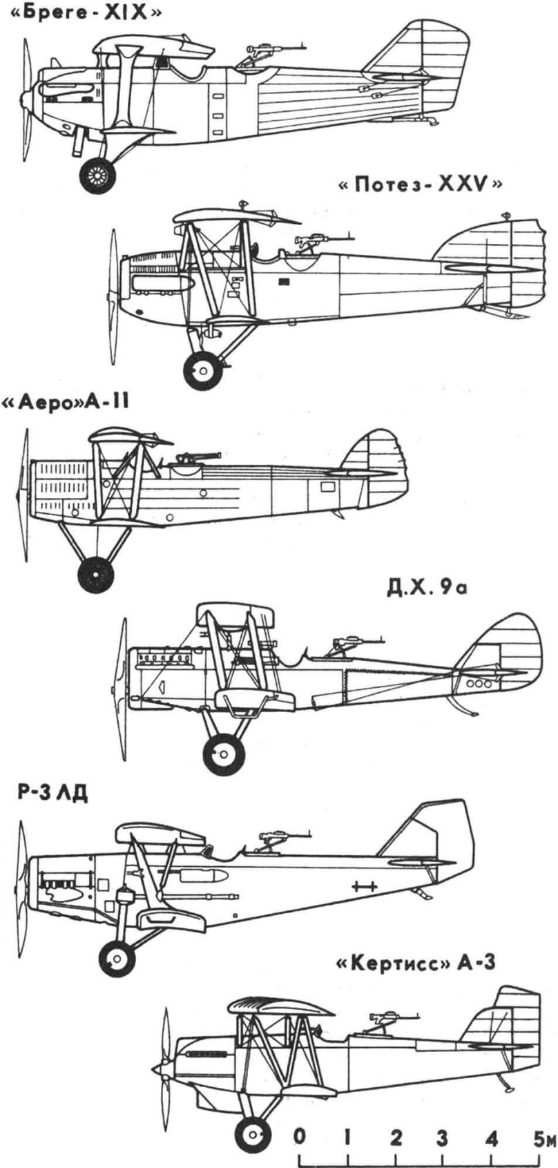 Potez 630 самолет чертежи
