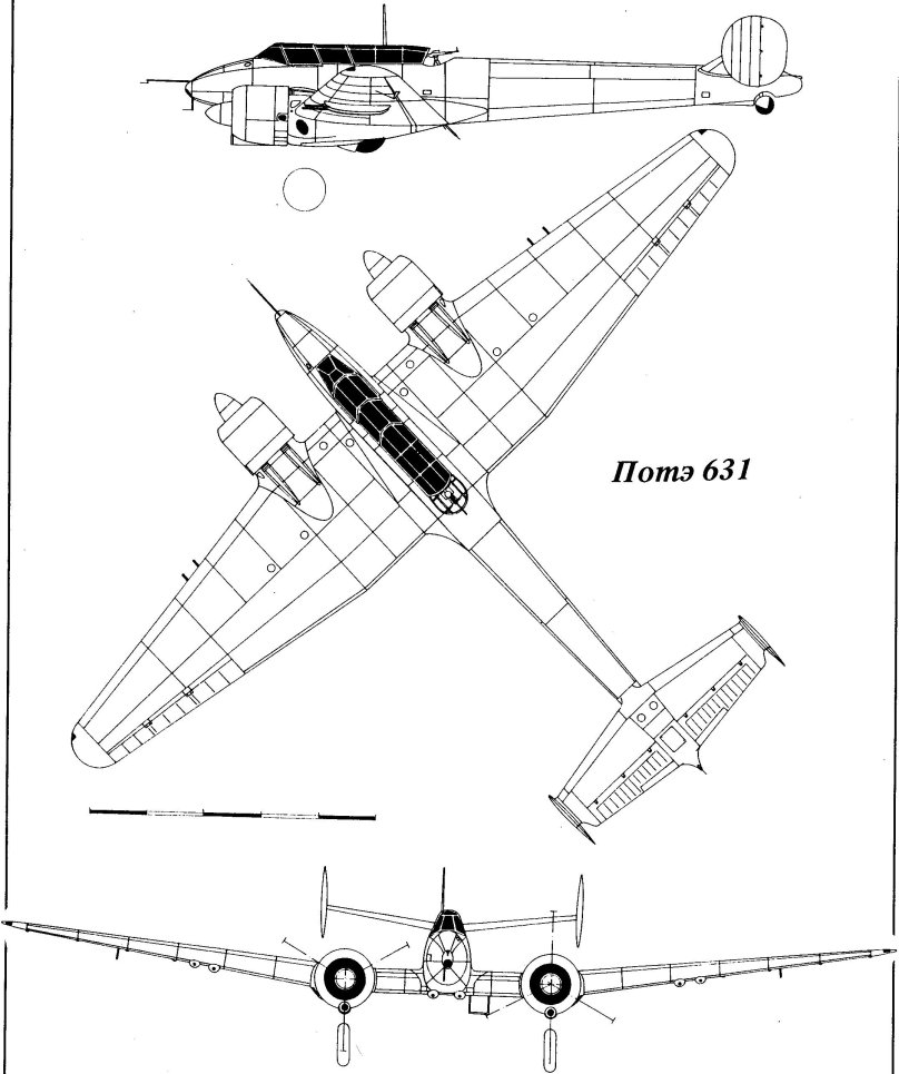 Potez 631 самолет
