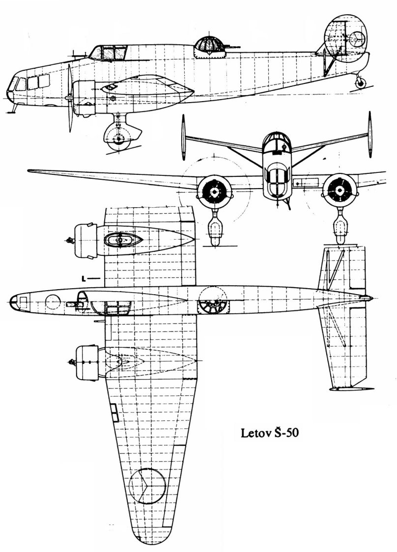 Letov "s.50", бомбардировщик.