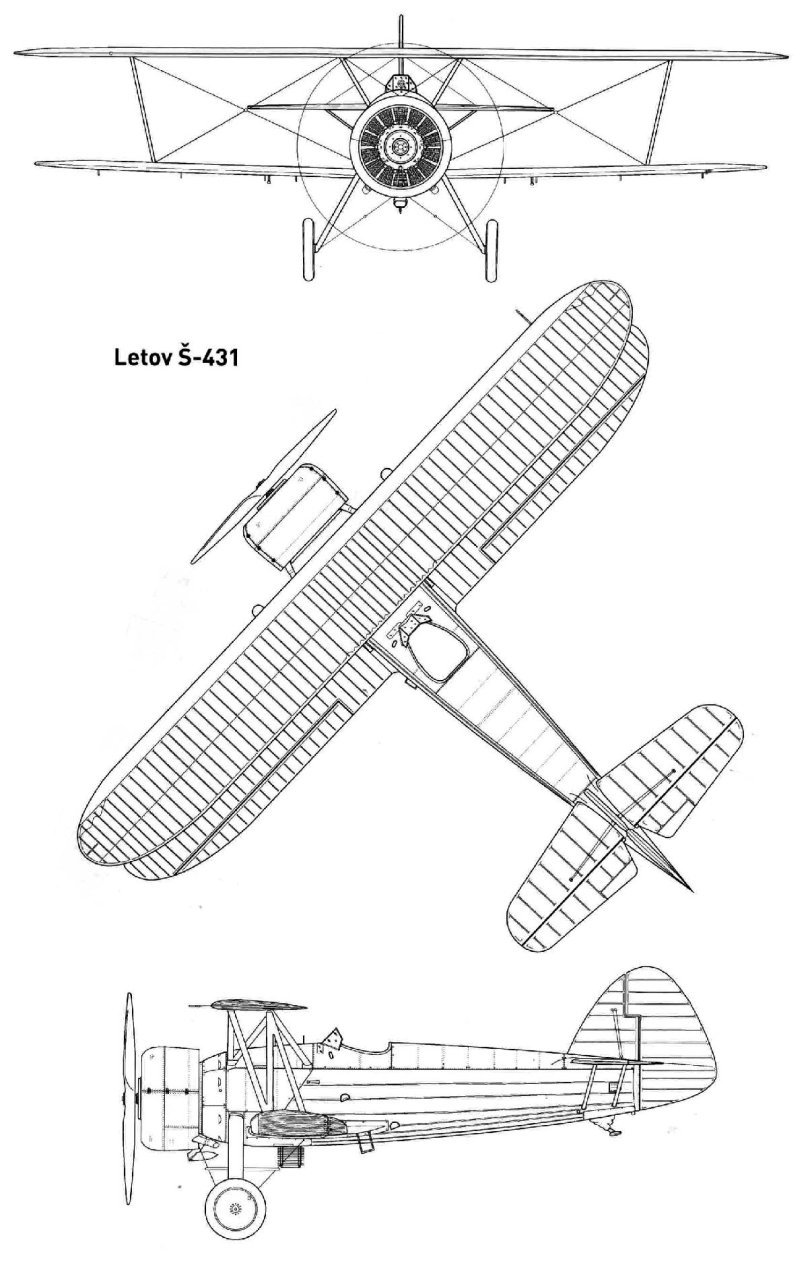 Модель самолёта Letov s-16