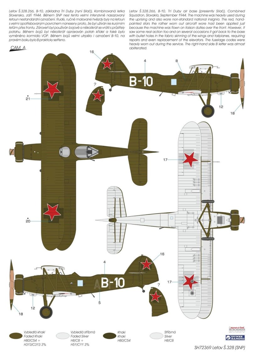 Чертежи Letov "s.328", разведчик