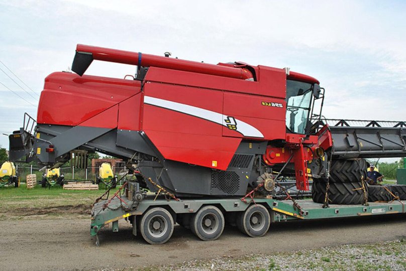 Комбайн Полесье GS 12 на трале