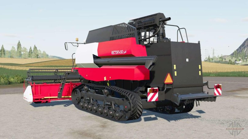 Гусеничный комбайн вектор 450