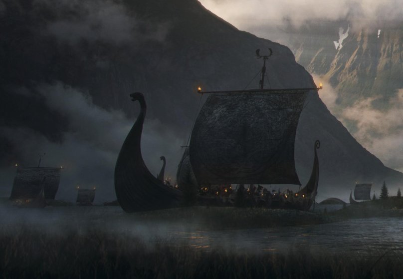 Викинги сражение дракар