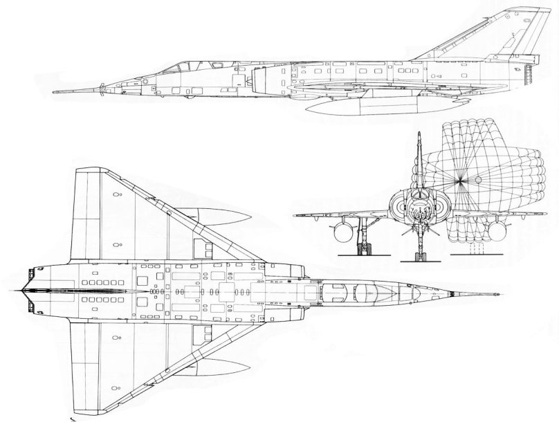 Mirage IV чертеж