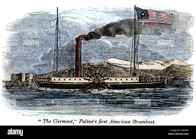 1807 Пароход Роберта Фултона