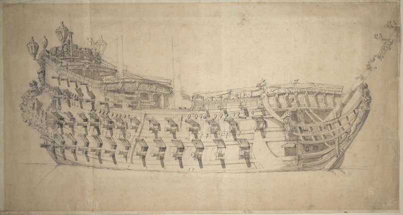 Willem van de Velde портреты кораблей 17 века