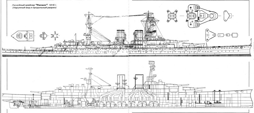 Линейный крейсер Рипалс чертежи