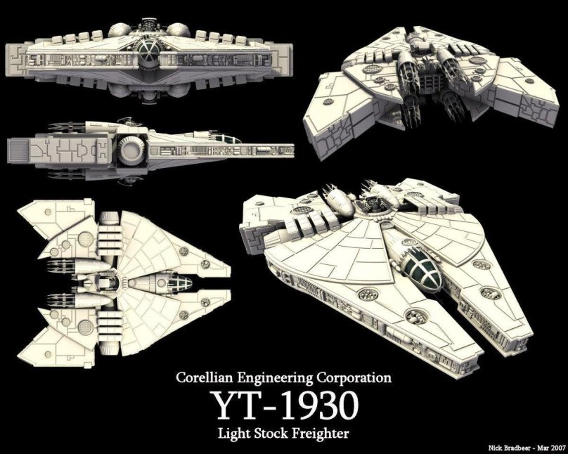 Star Wars корабль yt-1930