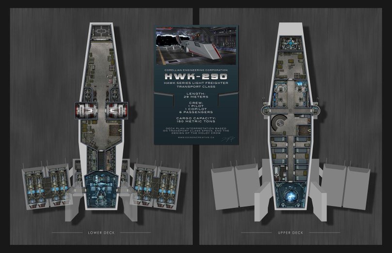 Космический корабль Star Wars Deck Plan