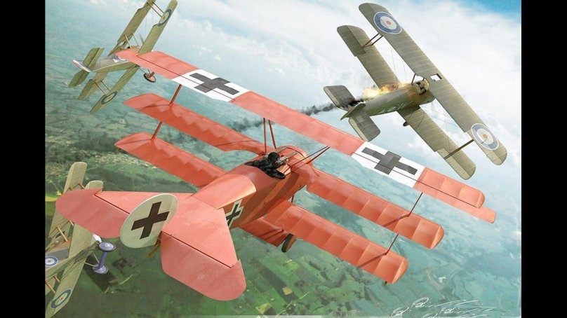 Красный Барон Рихтгофен самолет