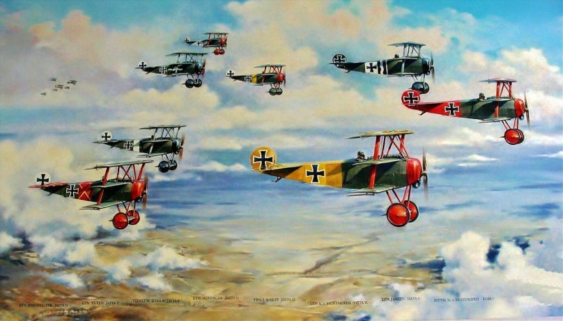 Летающий цирк Рихтгофена самолеты