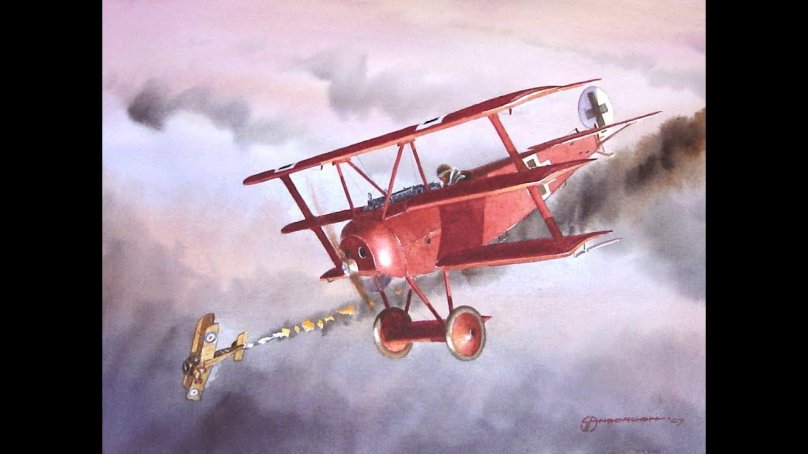 Манфред фон Рихтгофен красный Барон самолёт